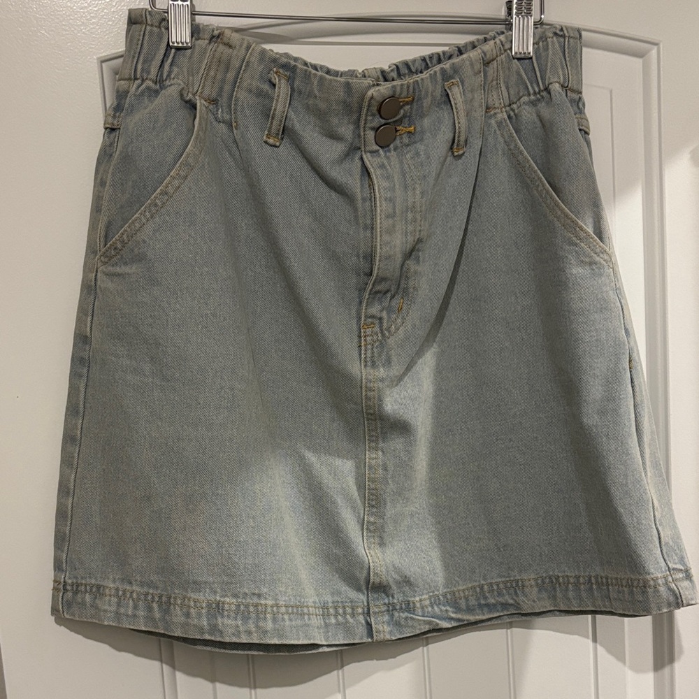 ARULA Light Blue Mini Skirt